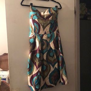 Strapless Printed dress